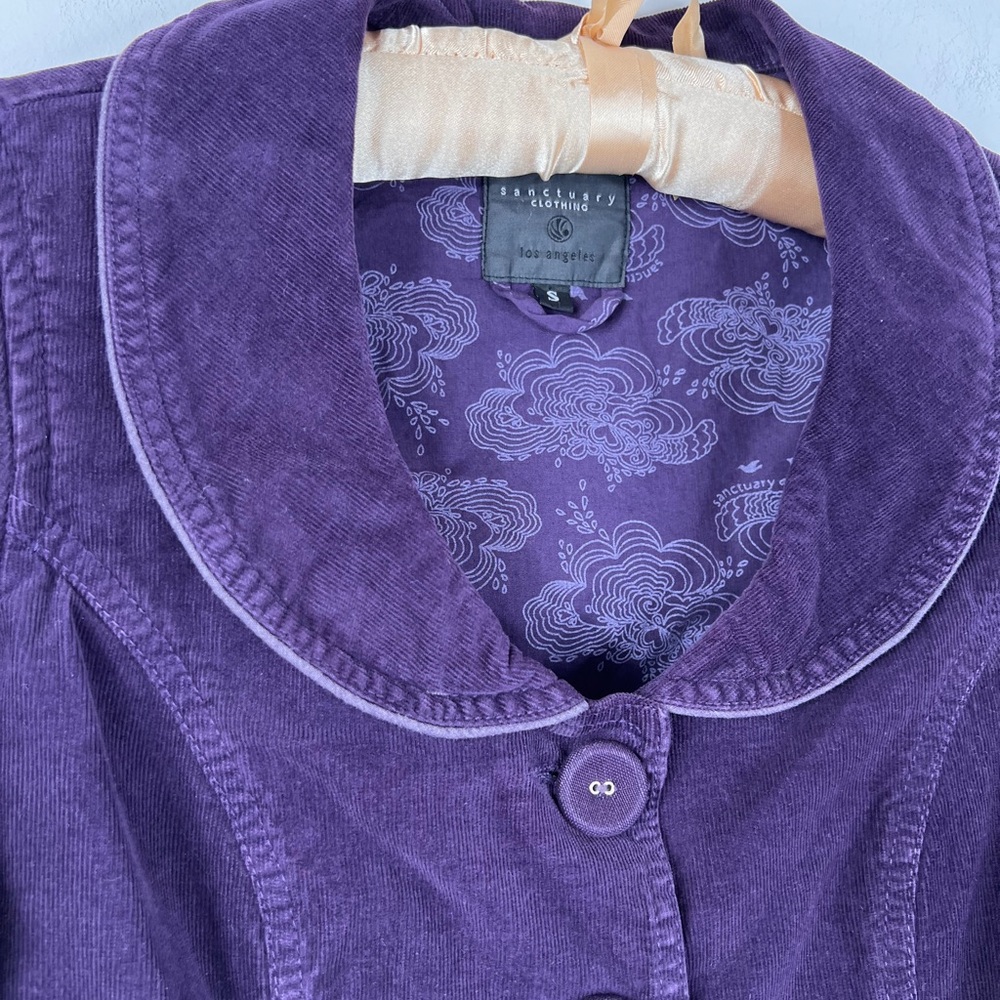 Sanctuary (Anthropologie) Purple Floral Jacket, EEUC!! I